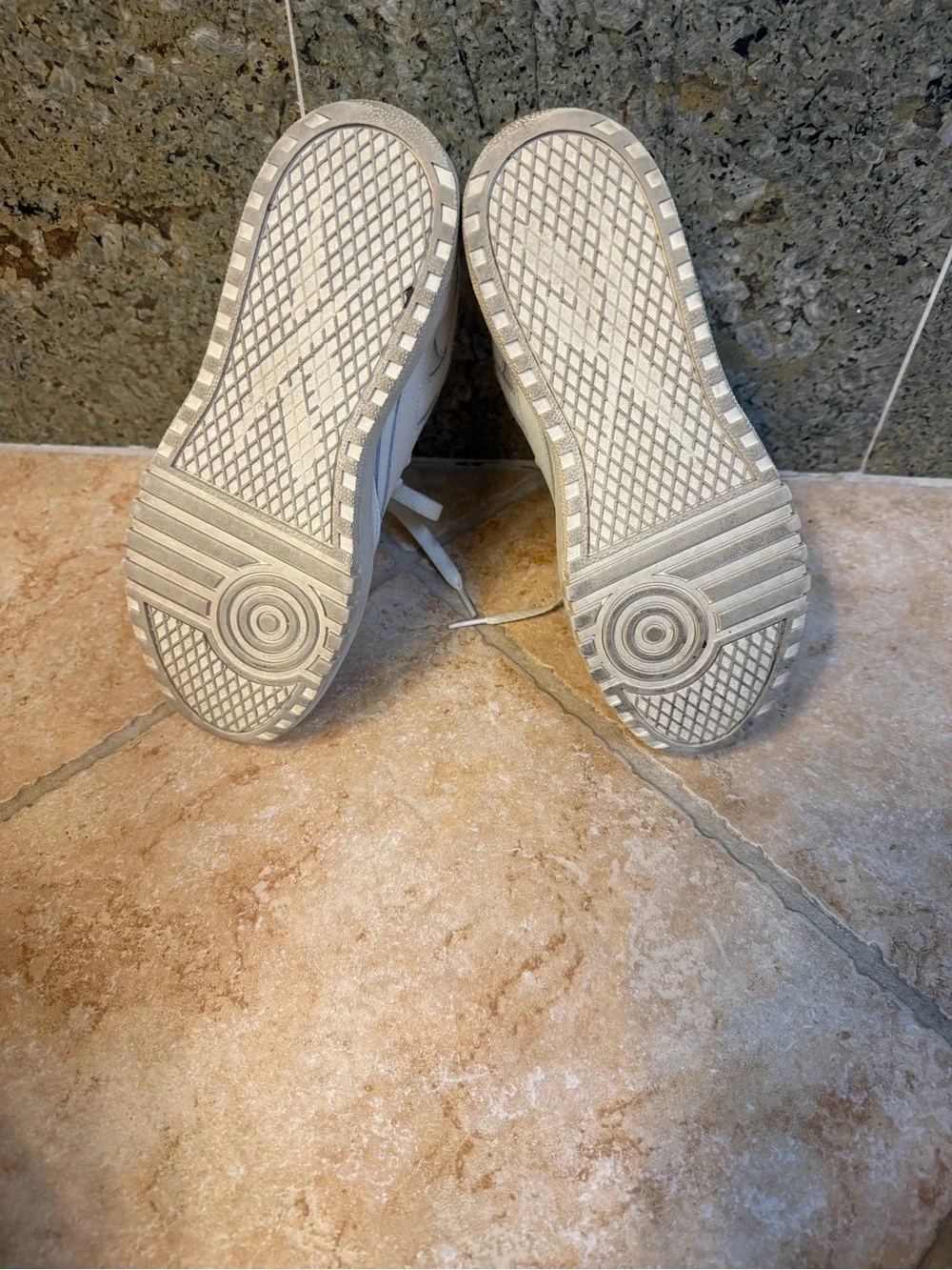 Reebok White Platform Sneakers with Green Logo Accent Club C